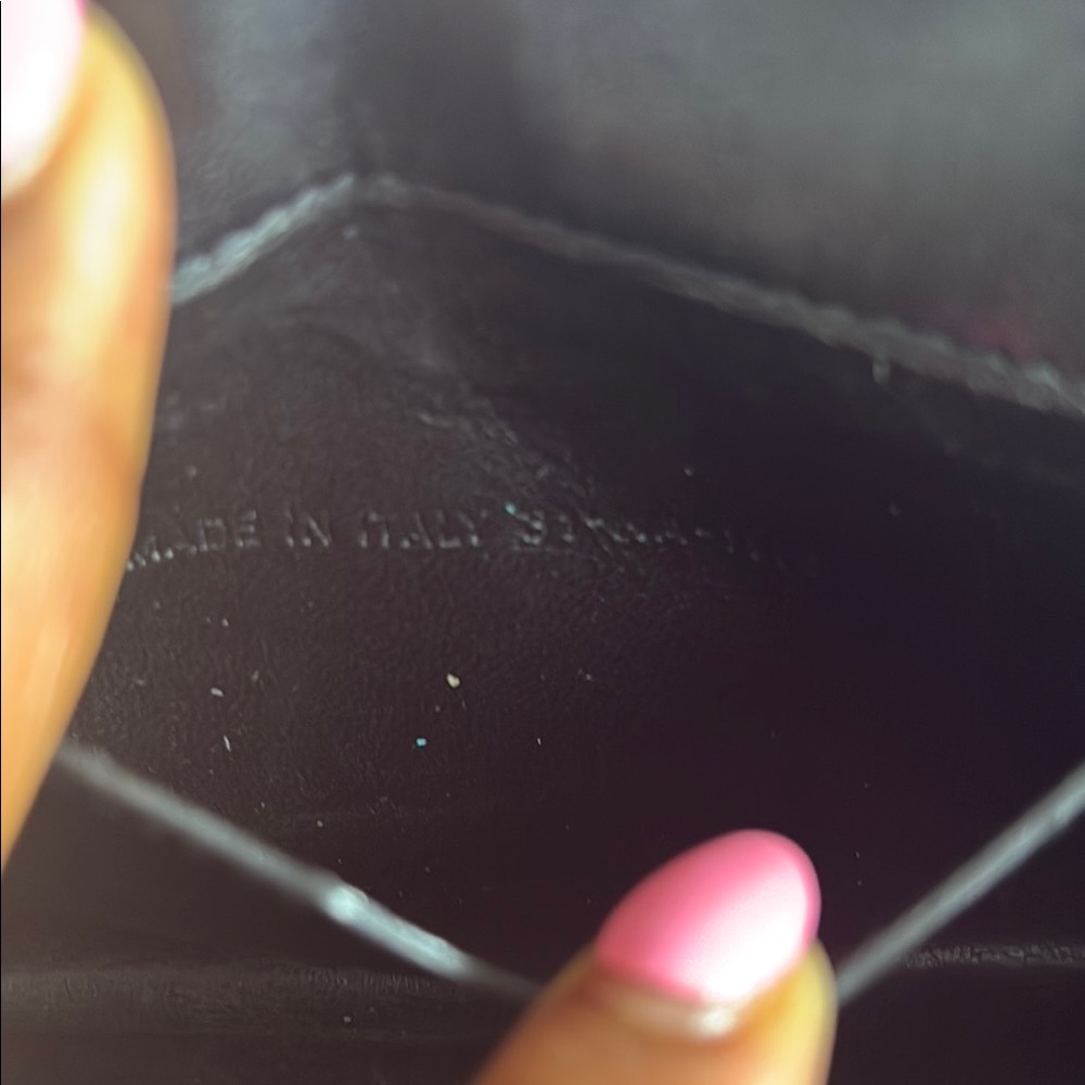 Dior Black Leather Clutch with Gold Bee Accent - Picture 6 of 16